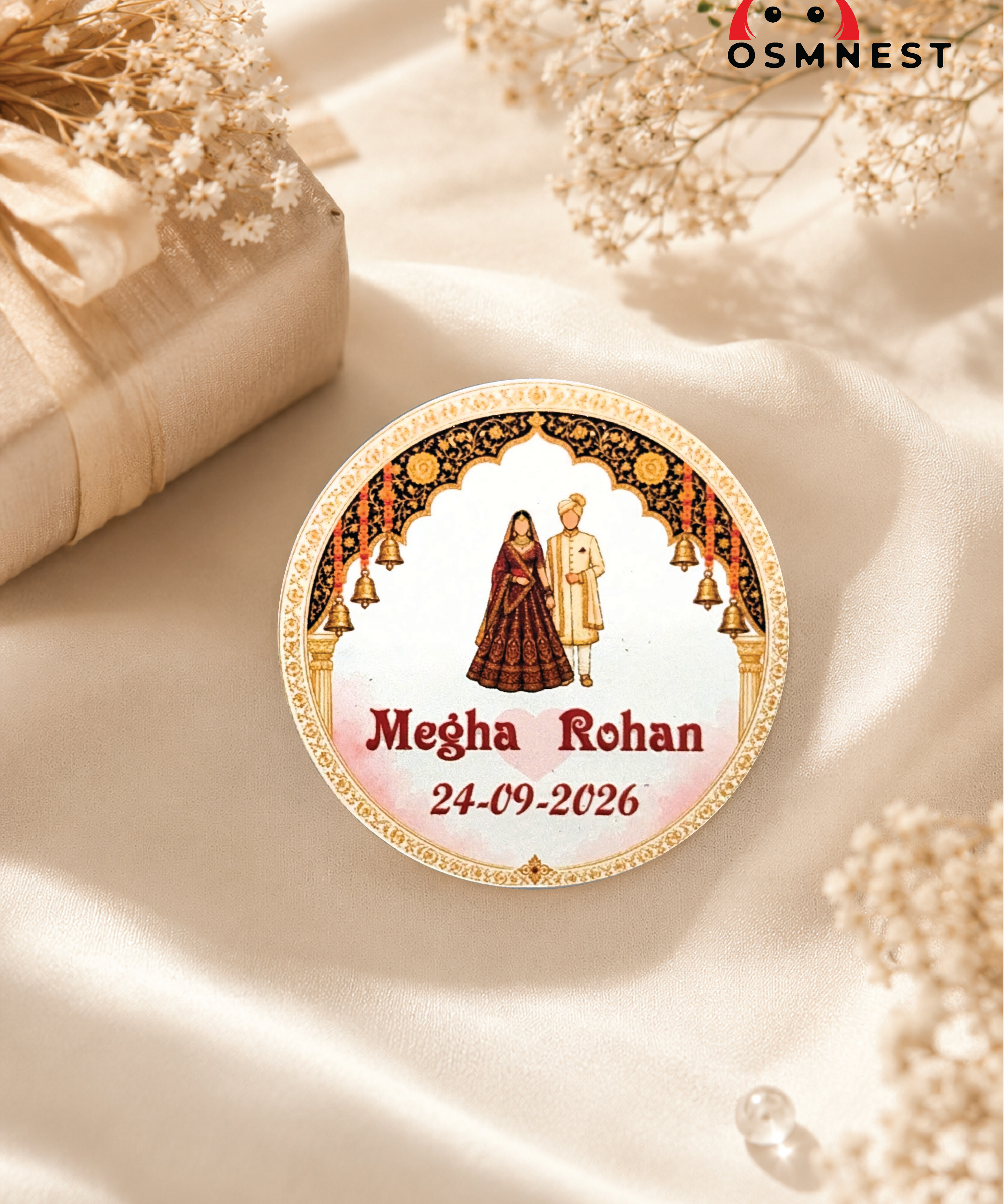 Couple Wedding Sticker – 2 Inch Custom