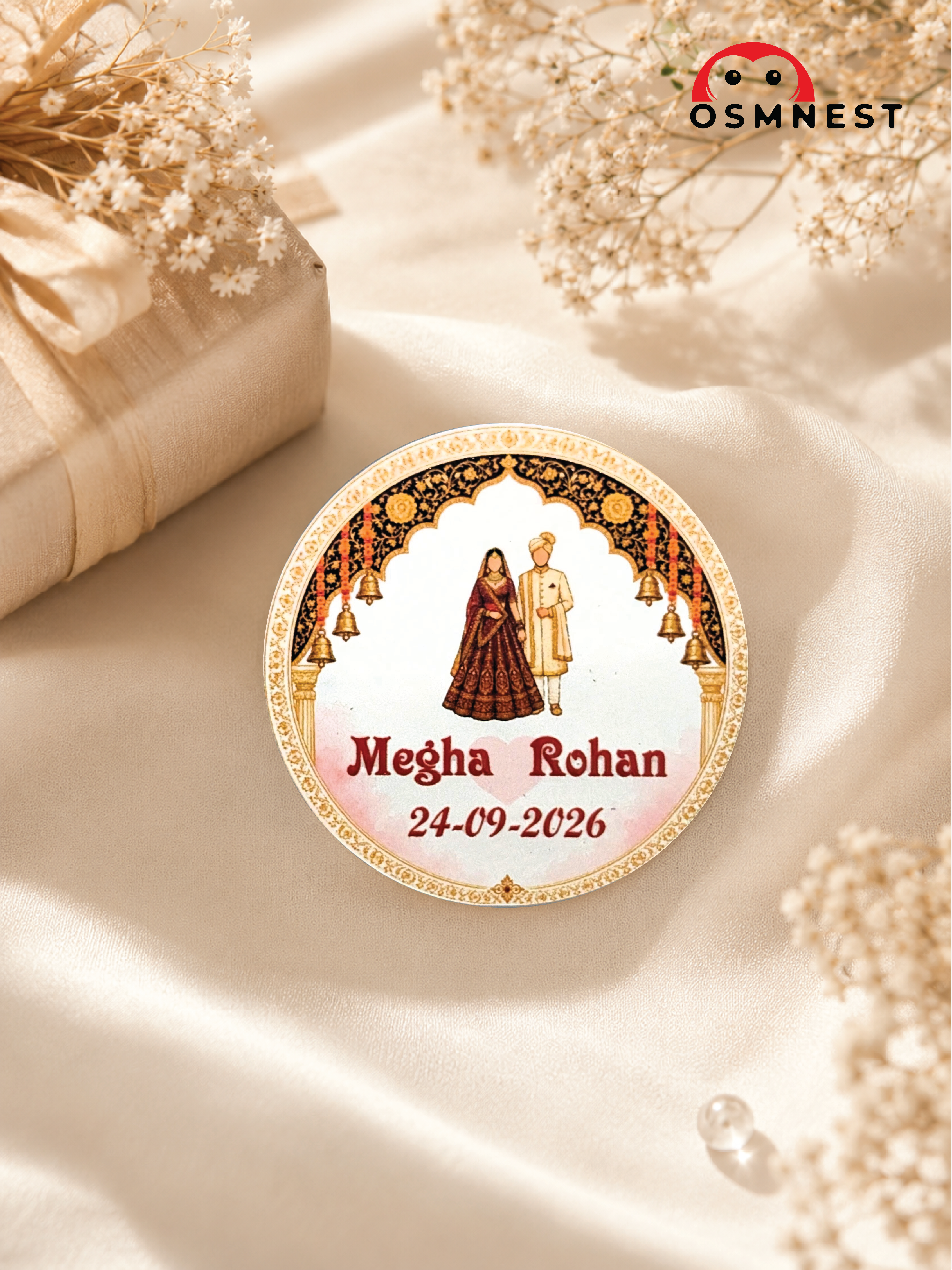 Couple Wedding Sticker – 2 Inch Custom