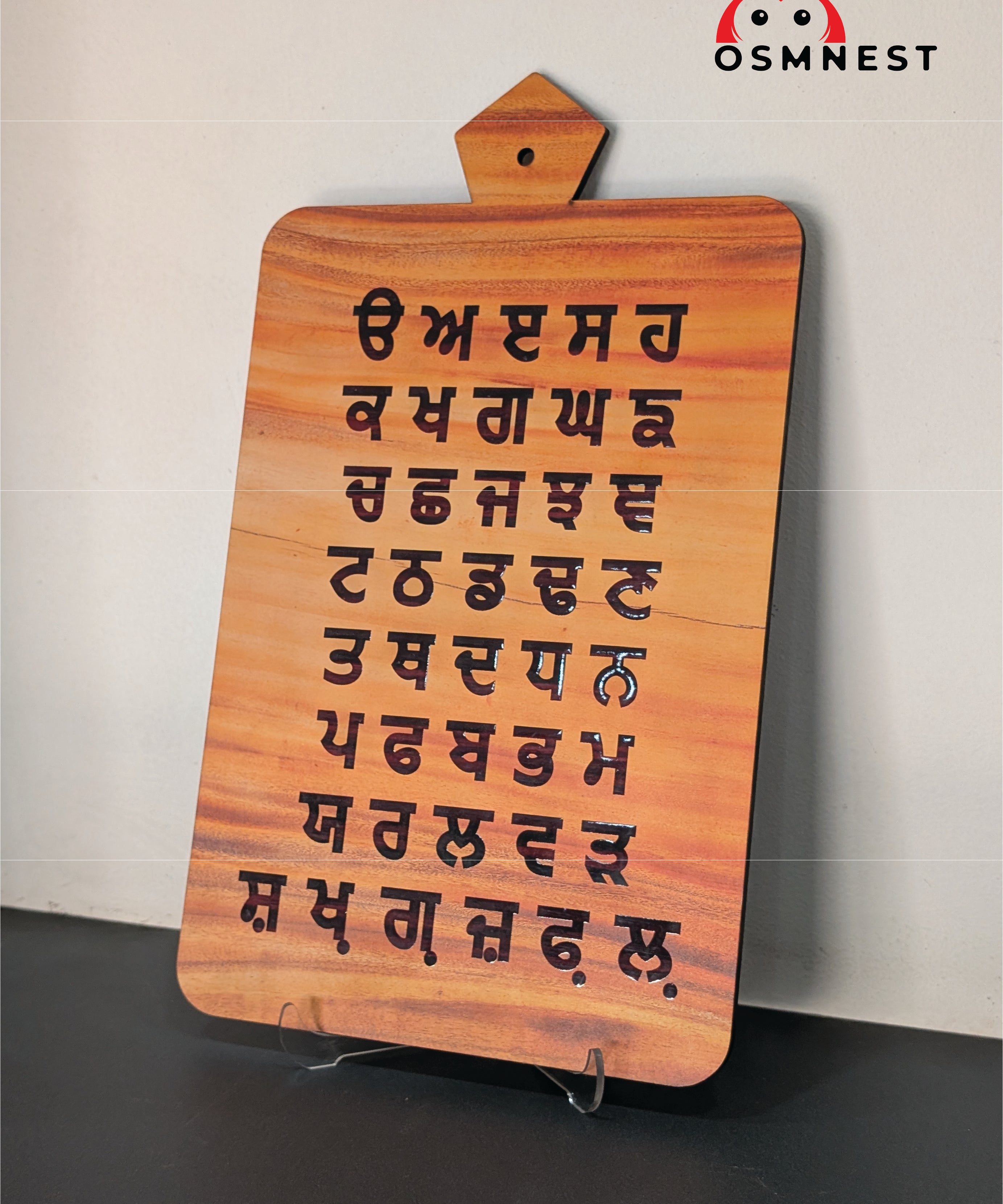 Gurmukhi Patti UV Printed Wall Hanging | Learn Punjabi Alphabet