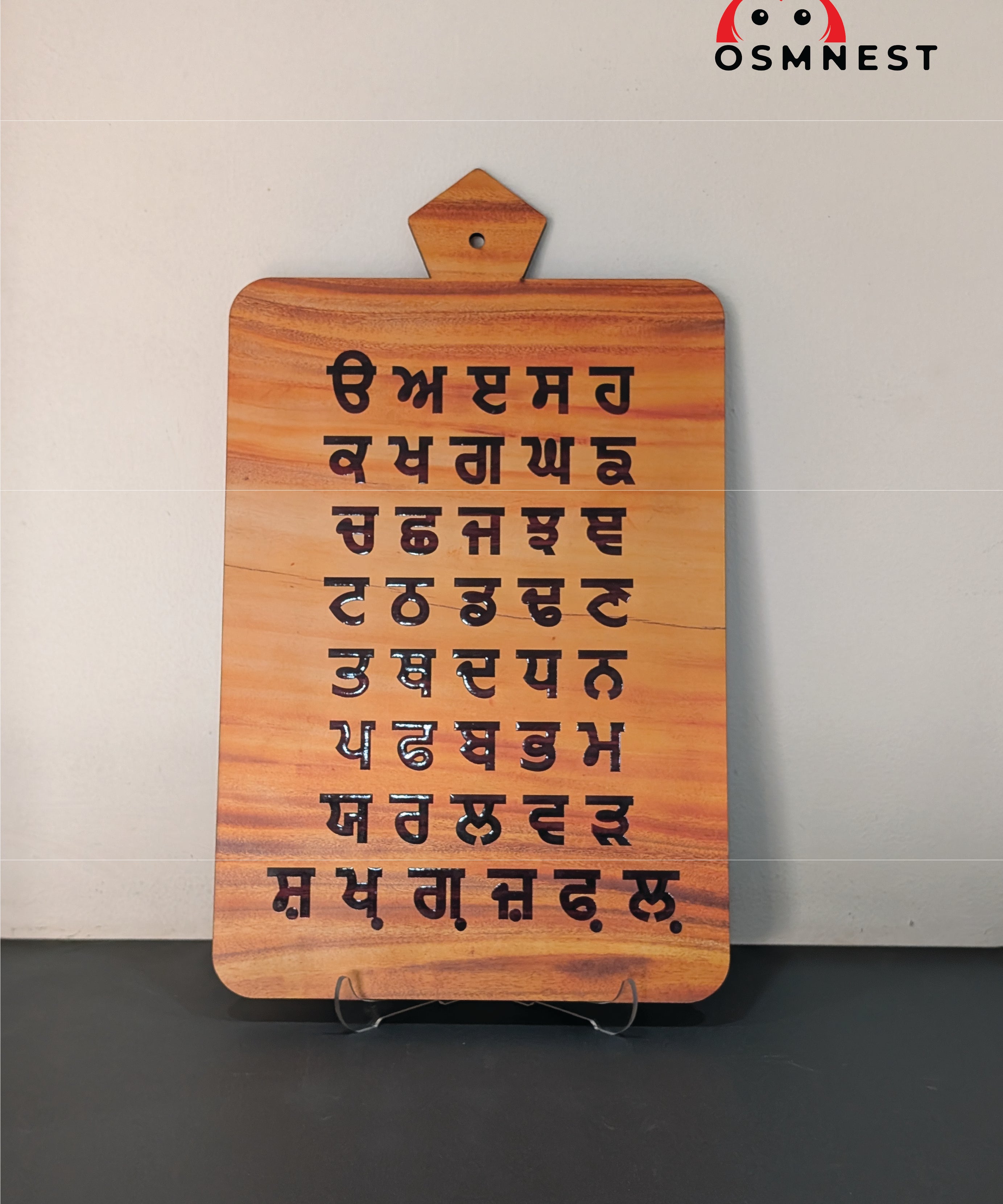 Gurmukhi Patti UV Printed Wall Hanging | Learn Punjabi Alphabet