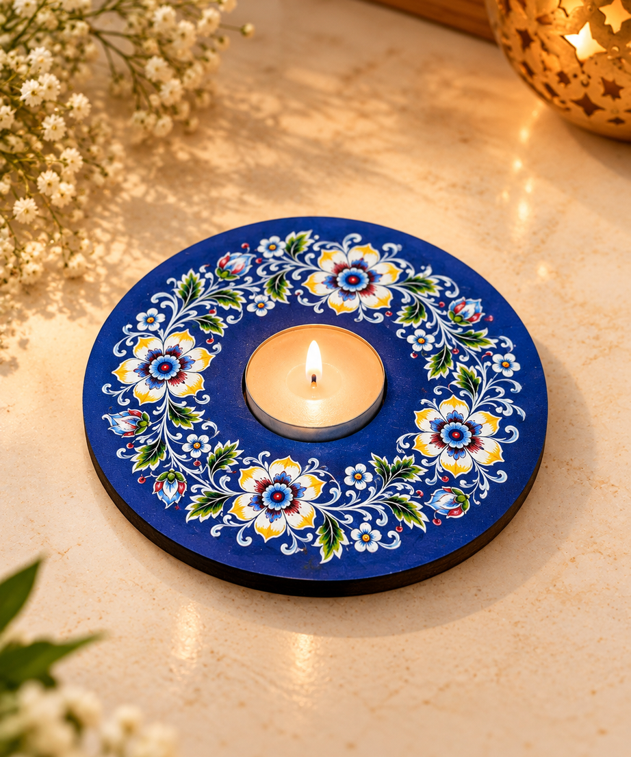 Indigo Garden Tealight Holder