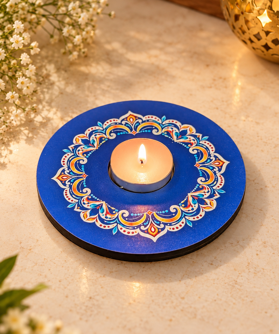 Midnight Mandala Tealight Holder