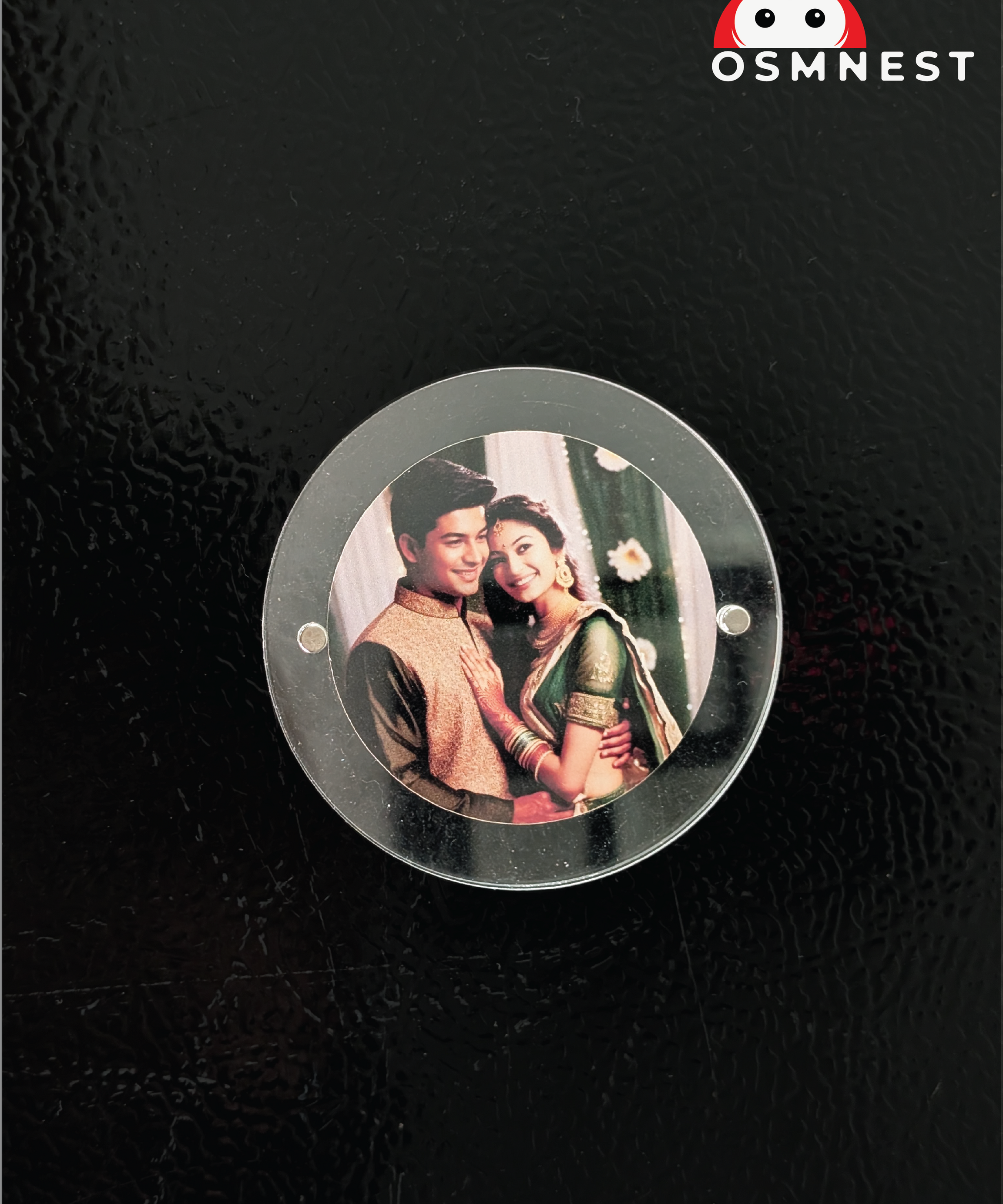 Round Acrylic Photo Magnet