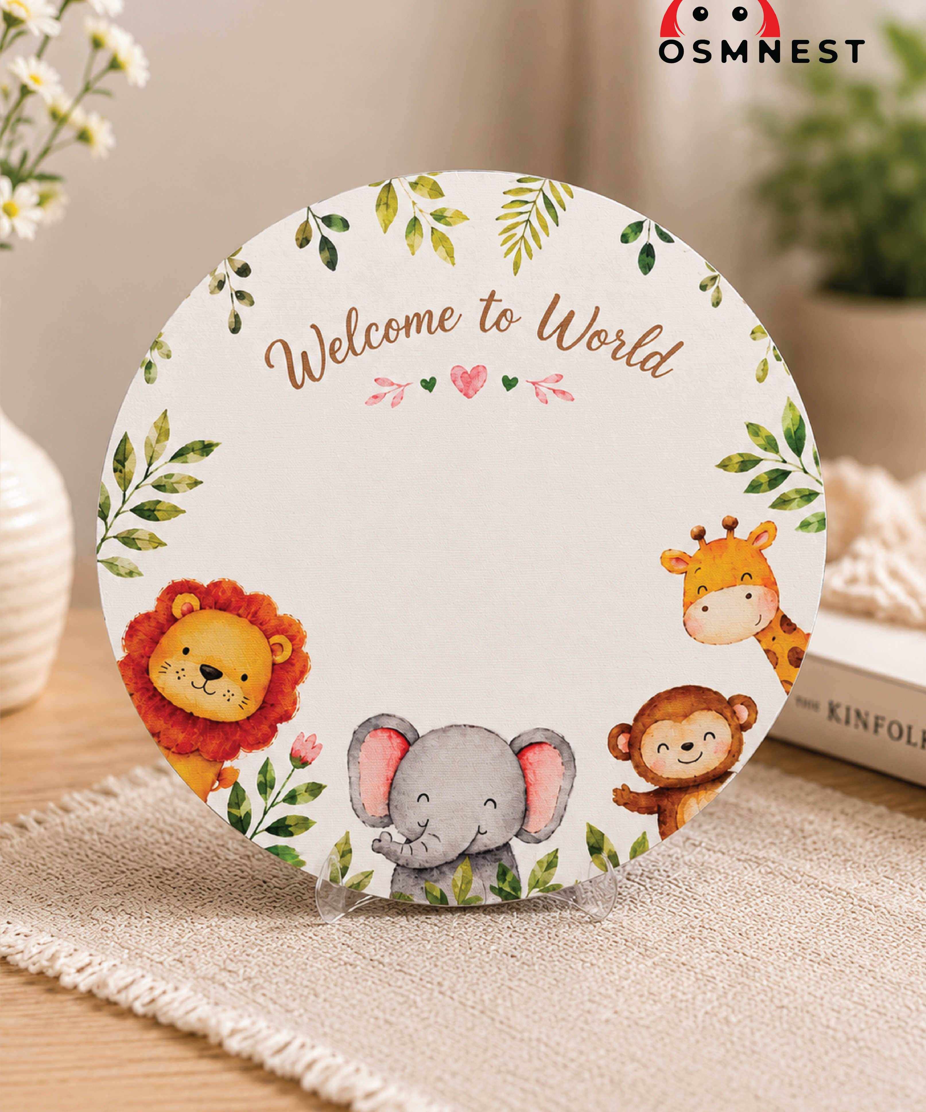 Safari Baby Footprints Keepsake
