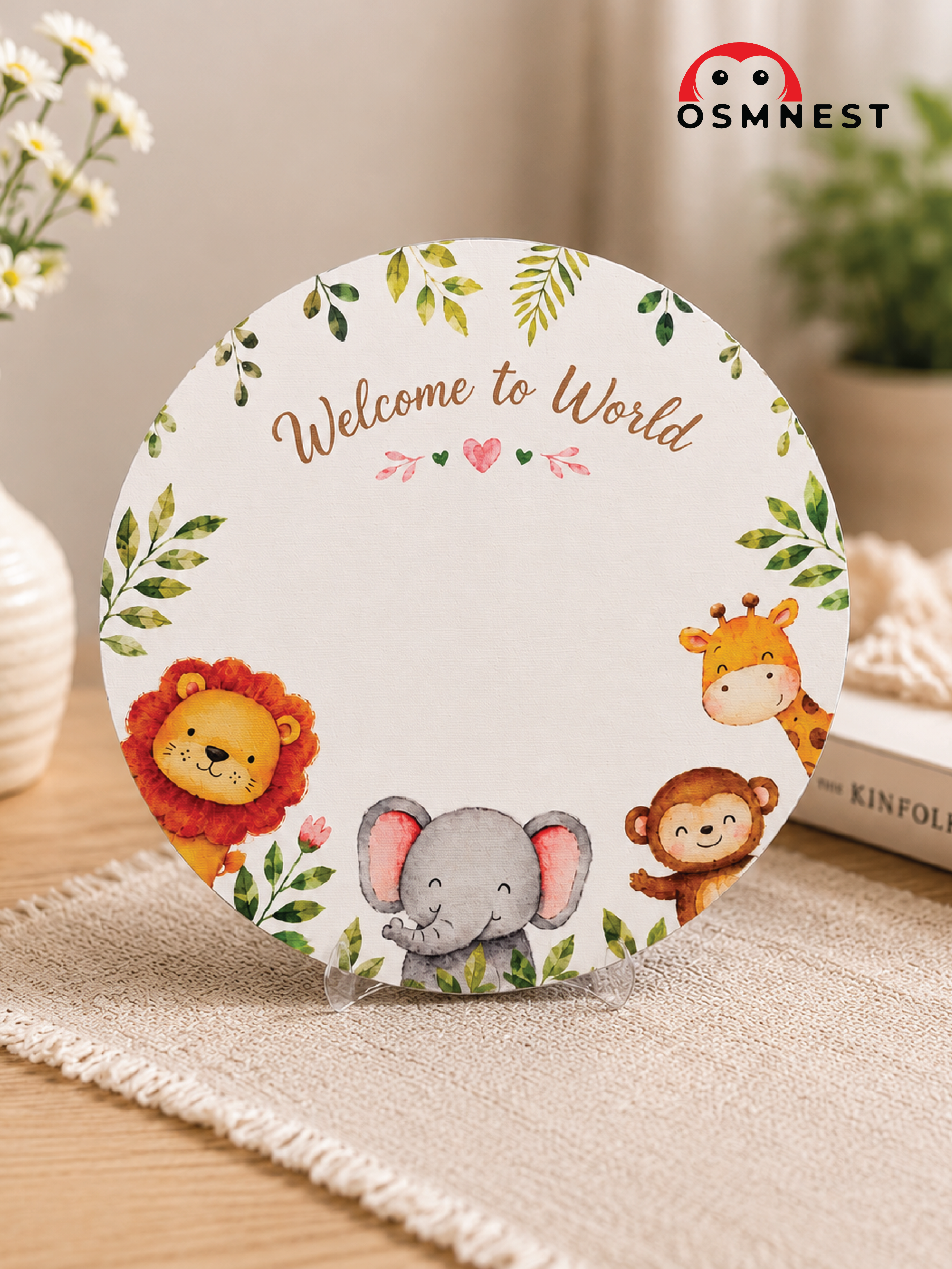 Safari Baby Footprints Keepsake