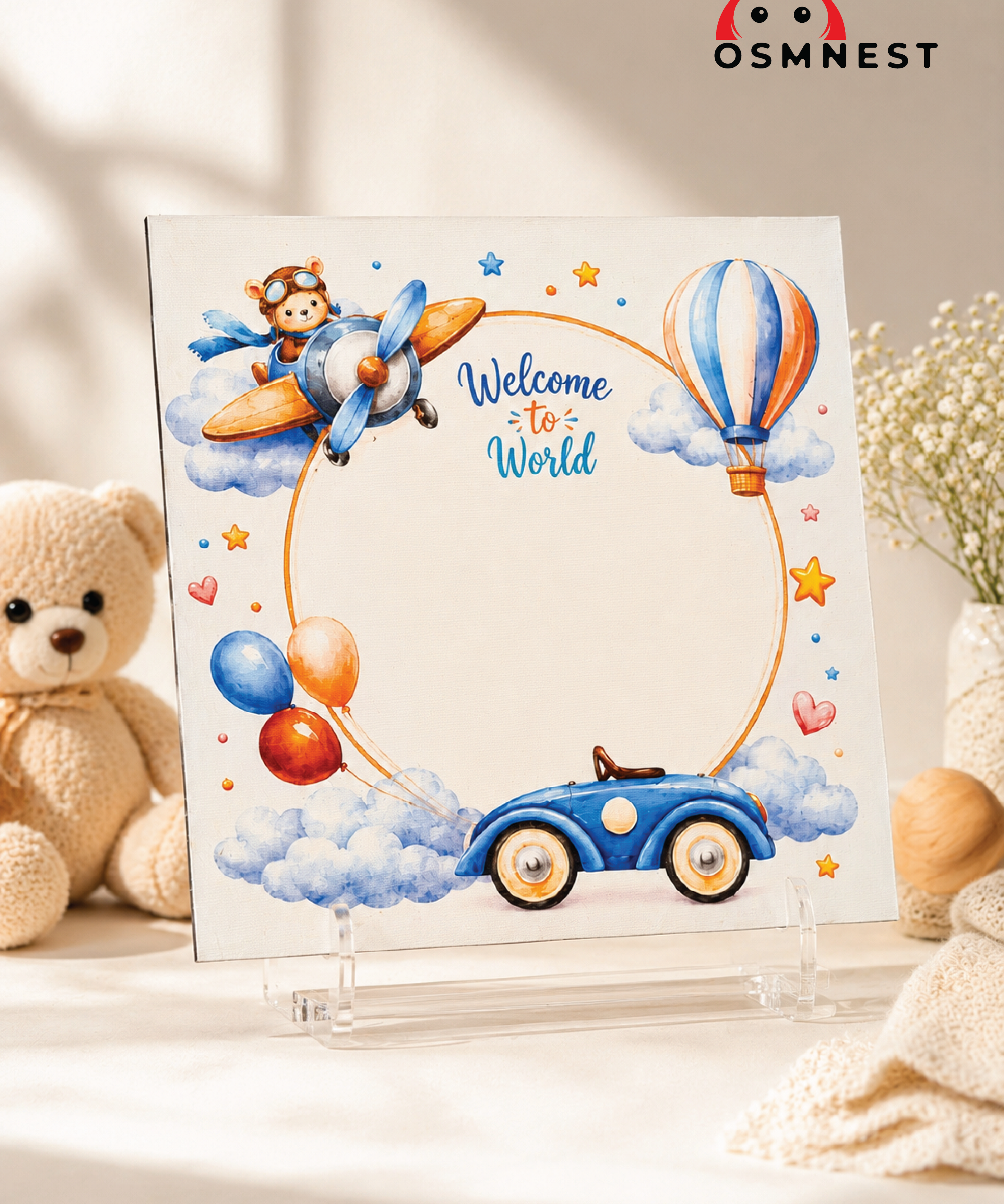 Toon Baby Footprints Keepsake
