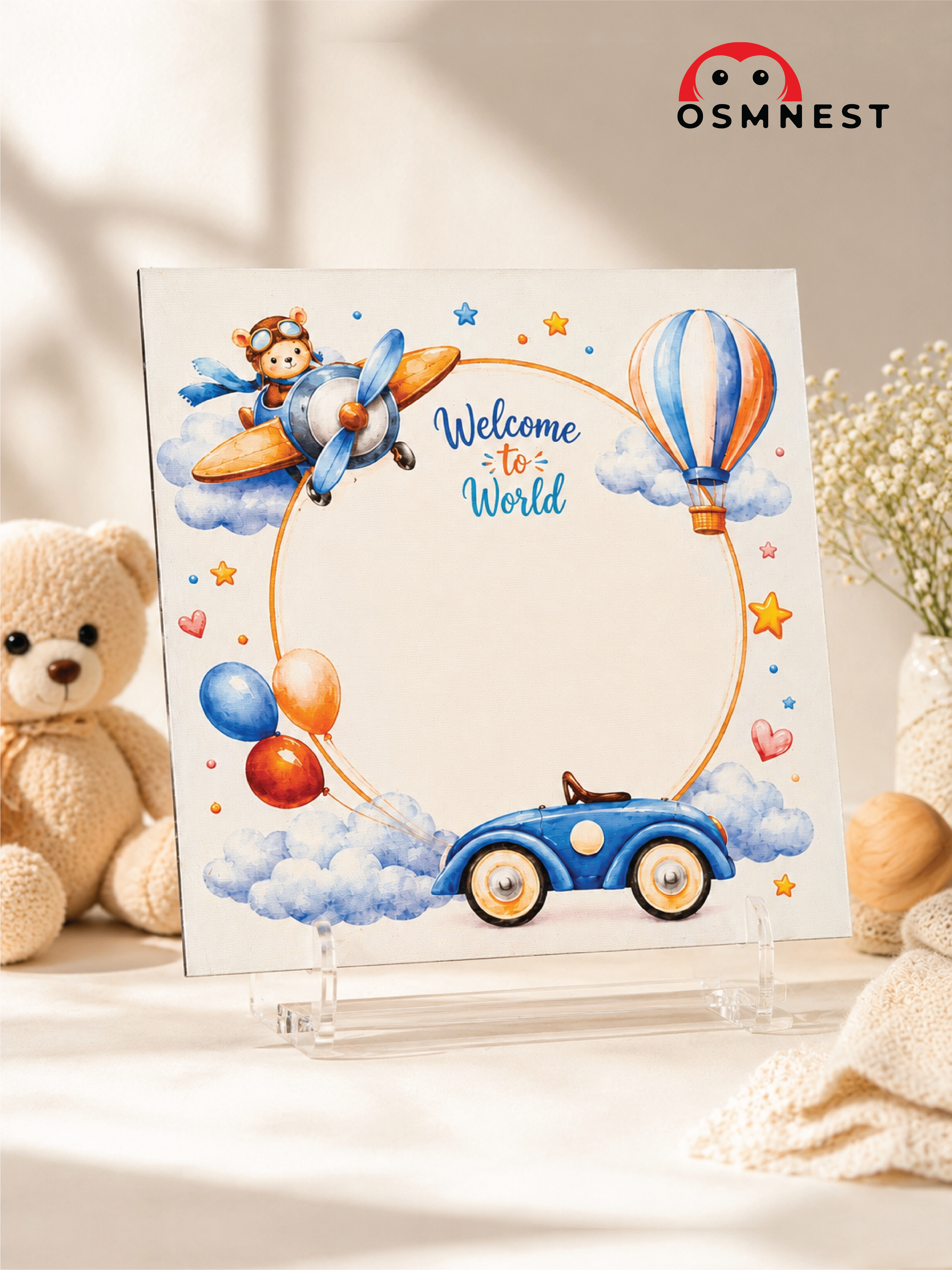 Toon Baby Footprints Keepsake