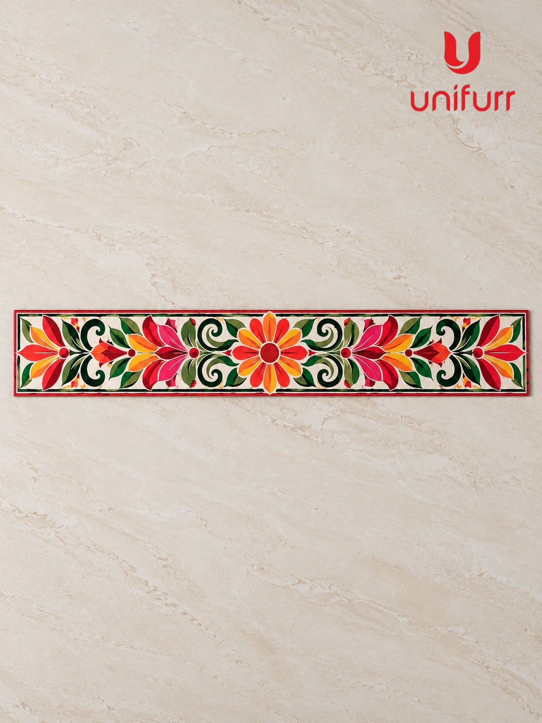 Floral F1 Canvas Reusable Rangoli